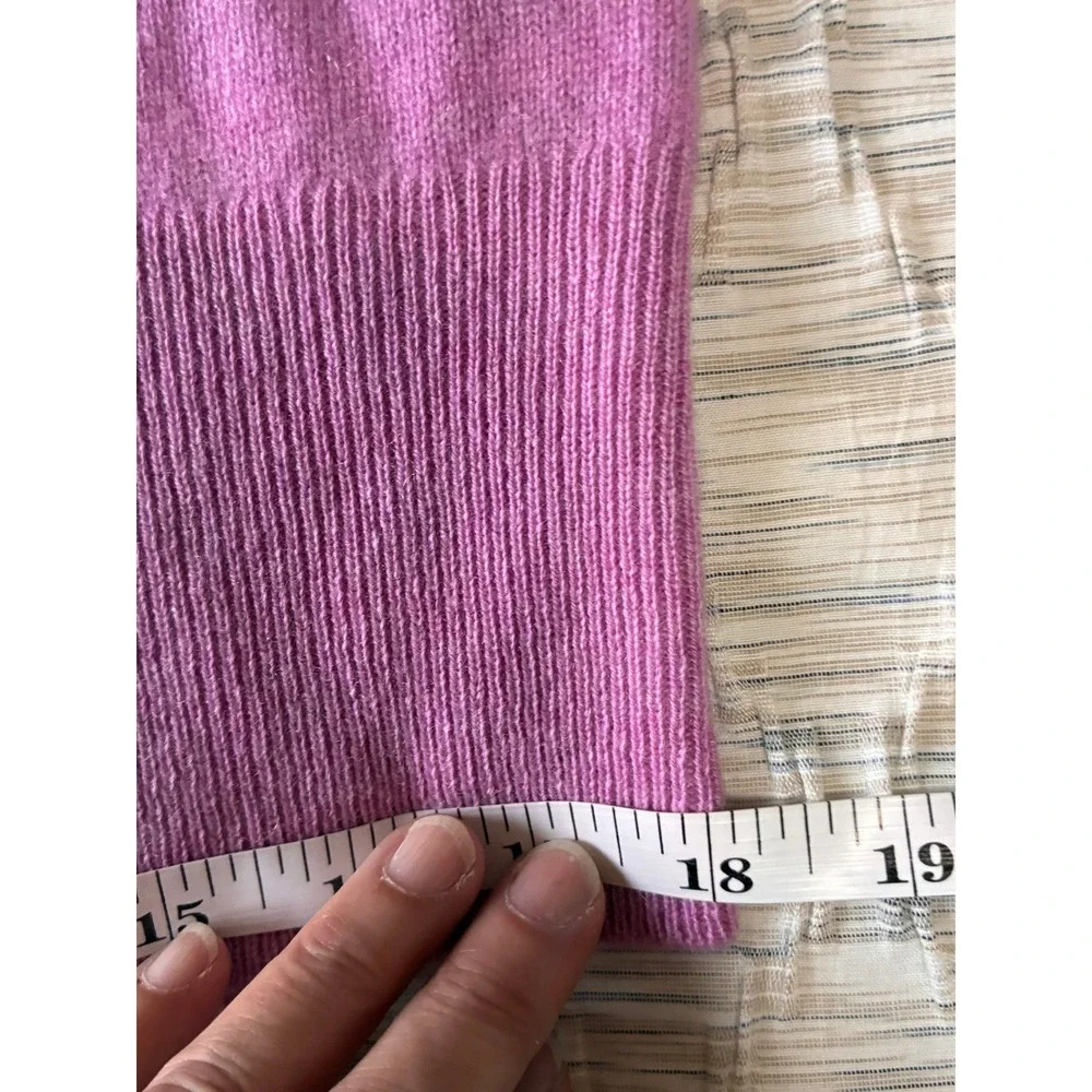 J.Crew Womens 100% Cashmere Crewneck Sweater Purple BA400 FA23 Size Medium